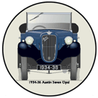 Austin Seven Opal 1934-36 Coaster 6